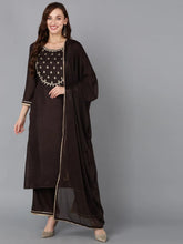 Women Silk Blend Embroidered Kurta Trouser-PKSKD1814